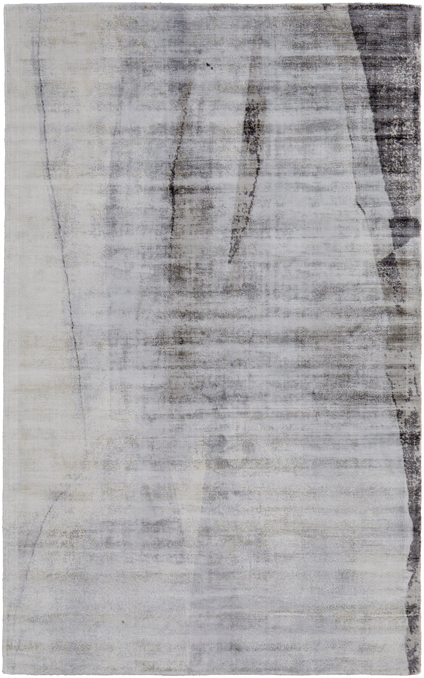 Emory Modern/Luxury & Glam/Casual Abstract/Watercolor Gray/Taupe/Ivory - Feizy Rug
