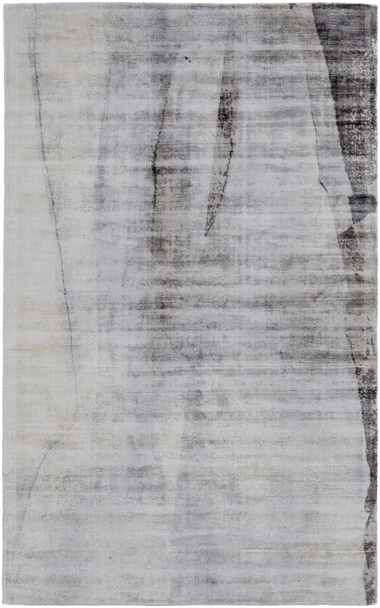 Emory Modern/Luxury & Glam/Casual Abstract/Watercolor Gray/Taupe/Ivory - Feizy Rug