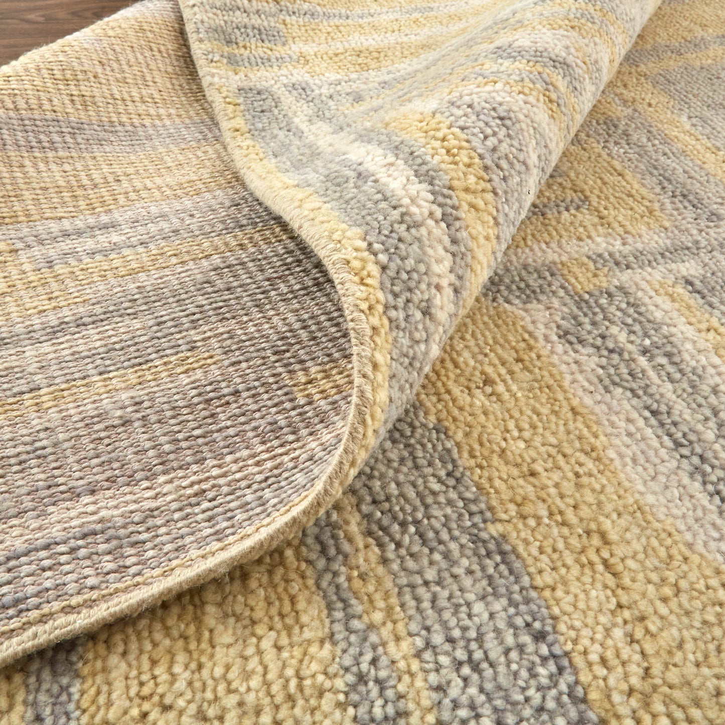Weatherfield Transitional/Casual Abstract Gold/Gray - Feizy Rug