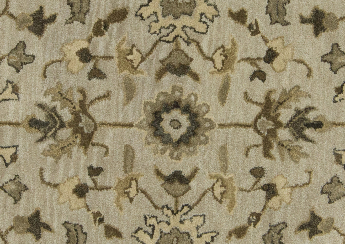 Eaton Traditional/Classic/Persian Oriental/Persian/Bordered Gray/Ivory/Taupe - Feizy Rug