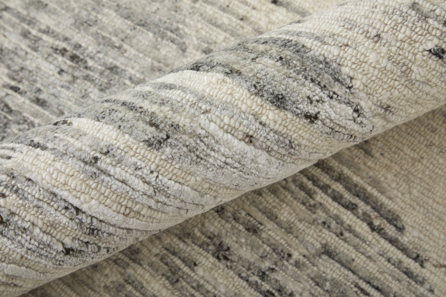 Brighton Modern/Casual/Global Ivory/Gray Area Rug