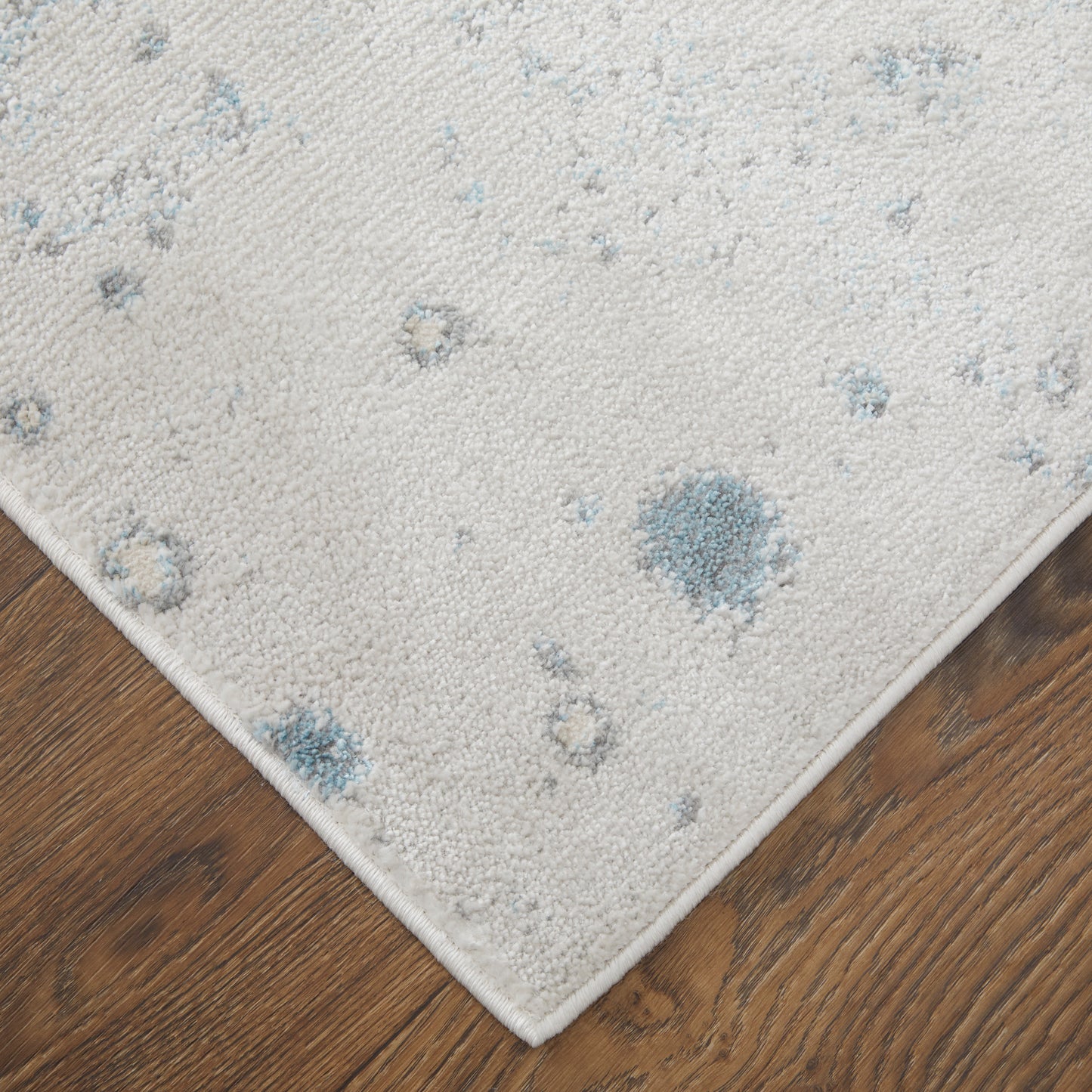 Astra Transitional/Industrial/Casual Abstract/Watercolor Blue/Gray - Feizy Rug