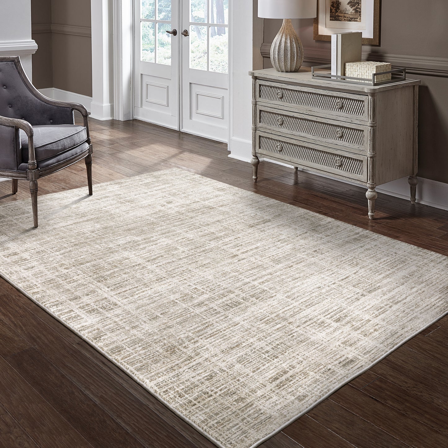 NEBULOUS 071E9 Beige Rug - ORIENTAL WEAVERS