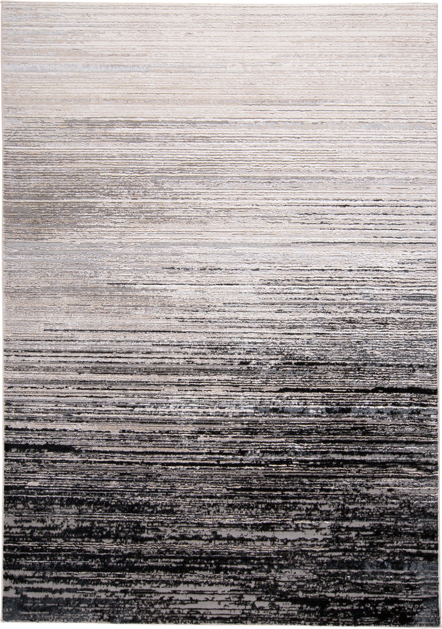 Micah Modern/Industrial Black/Gray Accent Rug