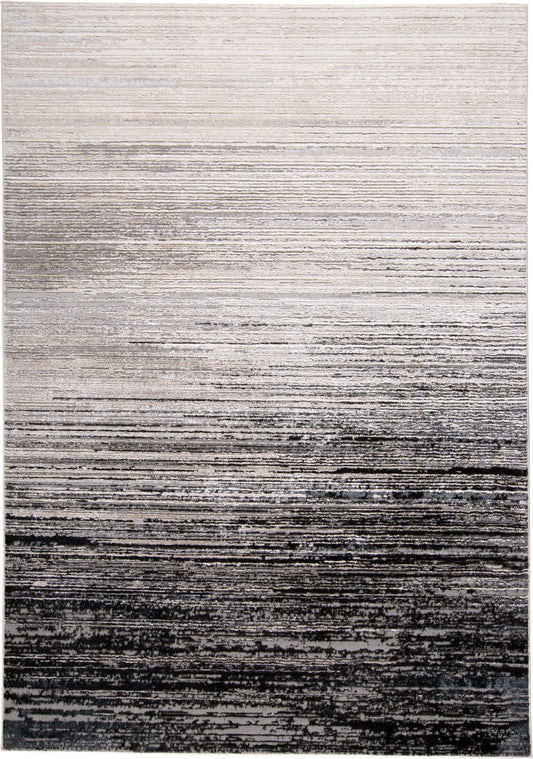 Micah Modern/Industrial Black/Gray Accent Rug