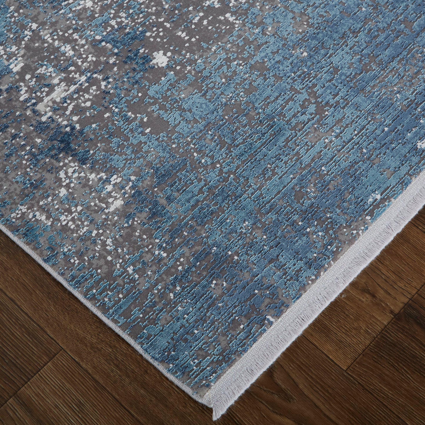 Cadiz Modern/Casual Blue/Gray/Silver Accent Rug