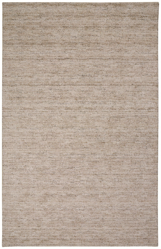 Delino Transitional/Casual/Industrial Solid Taupe - Feizy Rug