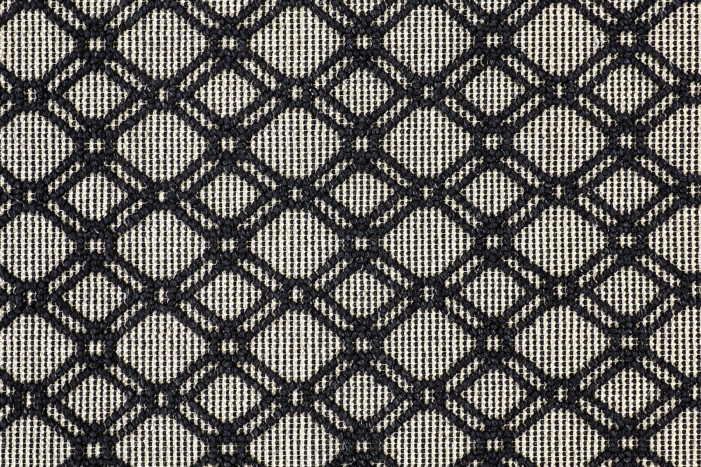 Phoenix Transitional/Farmhouse/Scandinavian Diamond/Trellis & Lattice Black/Ivory - Feizy Rug