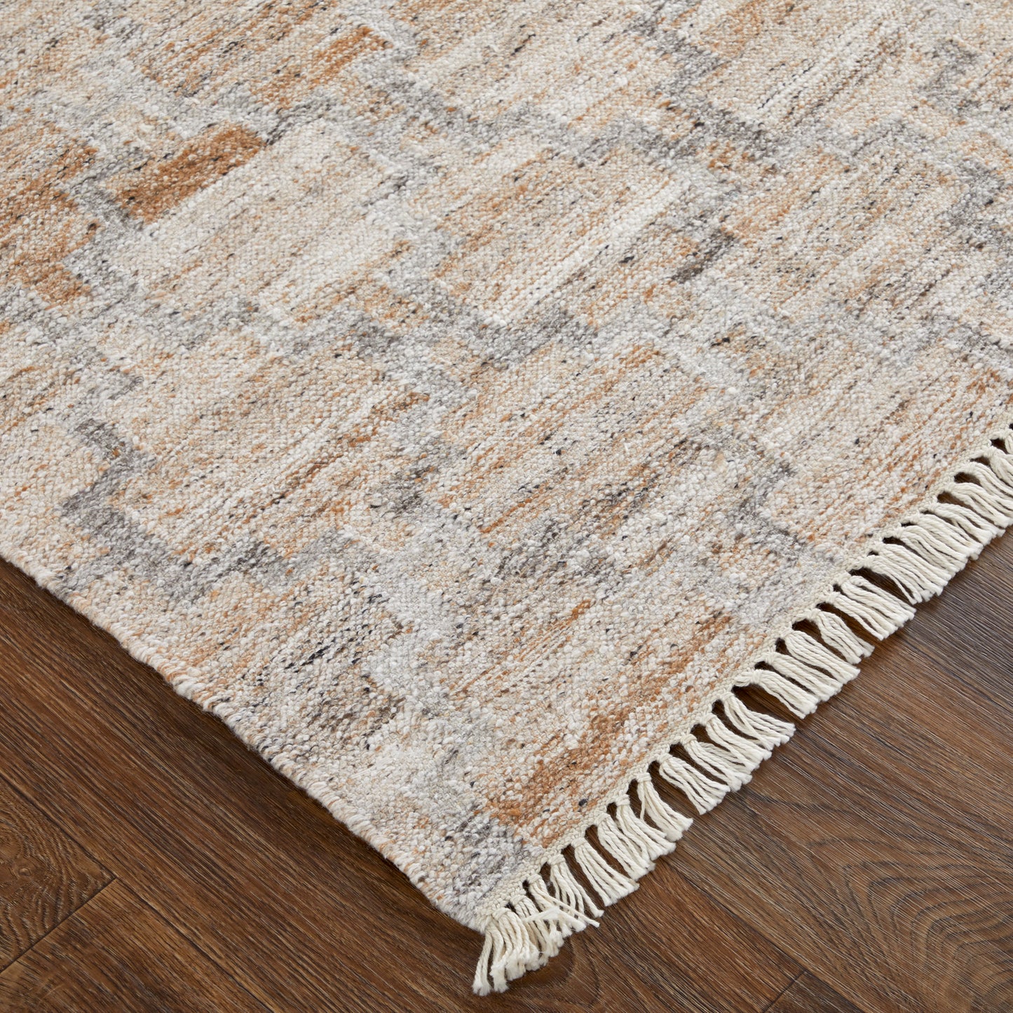 Beckett Transitional/Moroccan/Bohemian & Eclectic Tan/Gray/Ivory Accent Rug