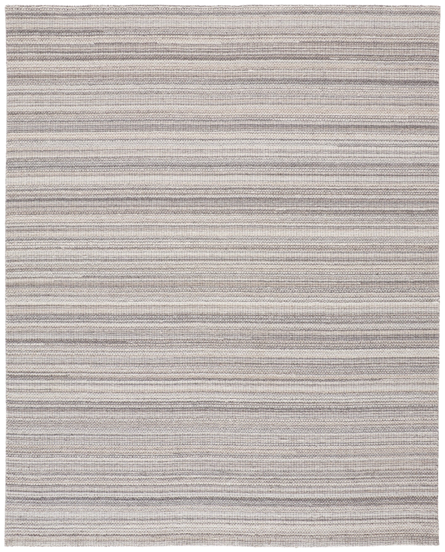 Keaton Transitional/Casual/Scandinavian Solid/Stripes Gray/Taupe - Feizy Rug