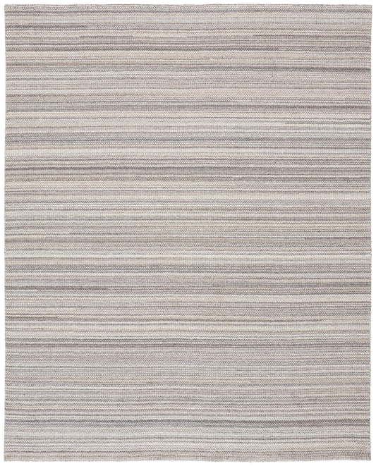 Keaton Transitional/Casual/Scandinavian Solid/Stripes Gray/Taupe - Feizy Rug