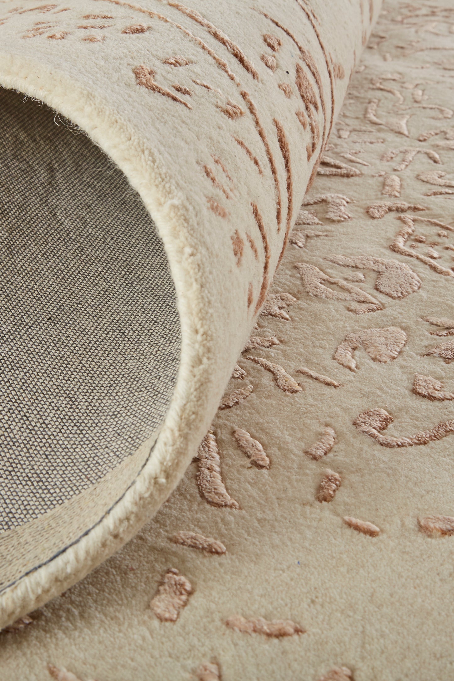 Bella Transitional/Bohemian & Eclectic/Casual Oriental/Bordered/Floral & Botanical Ivory/Tan/Pink - Feizy Rug