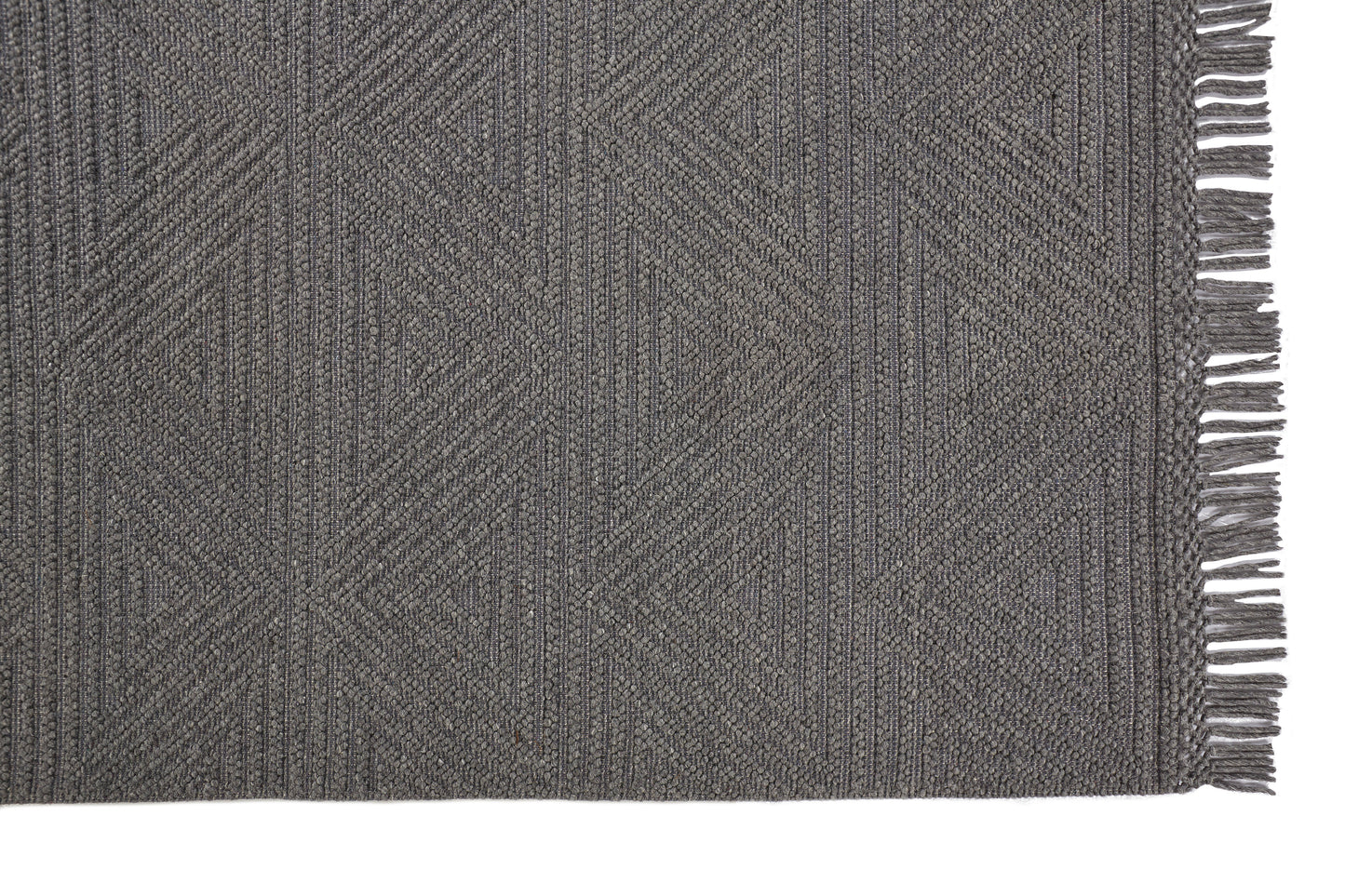 Phoenix Transitional/Farmhouse/Scandinavian Geometric/Solid Gray - Feizy Rug