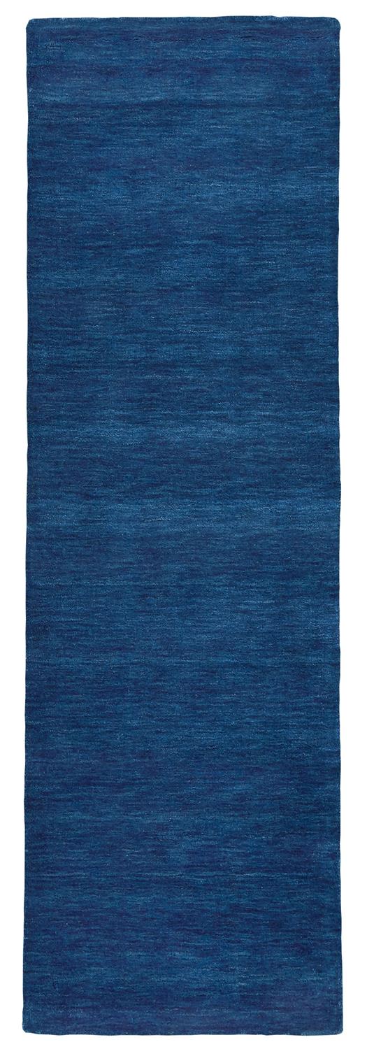 Luna Modern/Casual Solid Blue - Feizy Rug