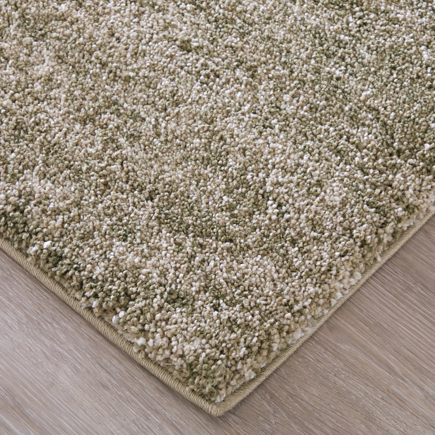 Jameson Modern/Bohemian & Eclectic Distressed/Abstract Green/Ivory - Feizy Rug