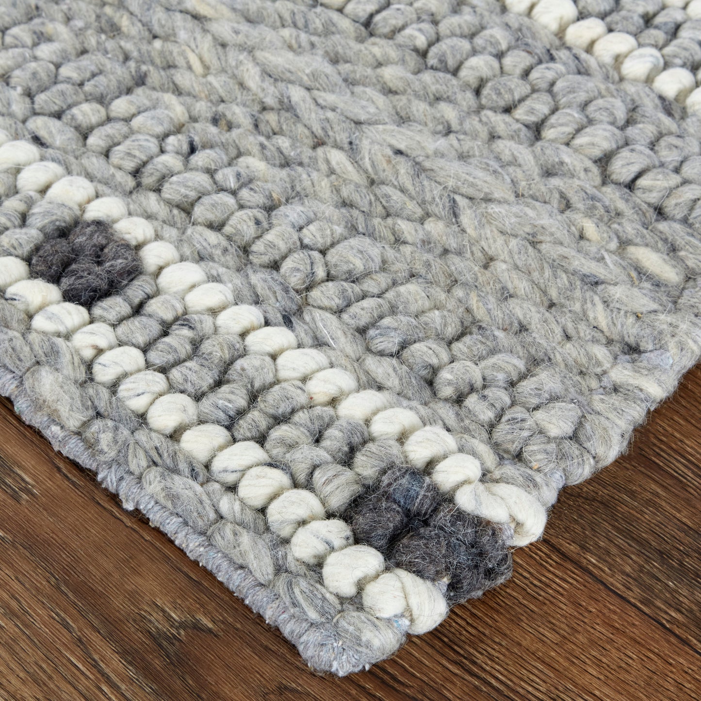 Cicero Transitional/Casual Stripes Gray/Black/White - Feizy Rug