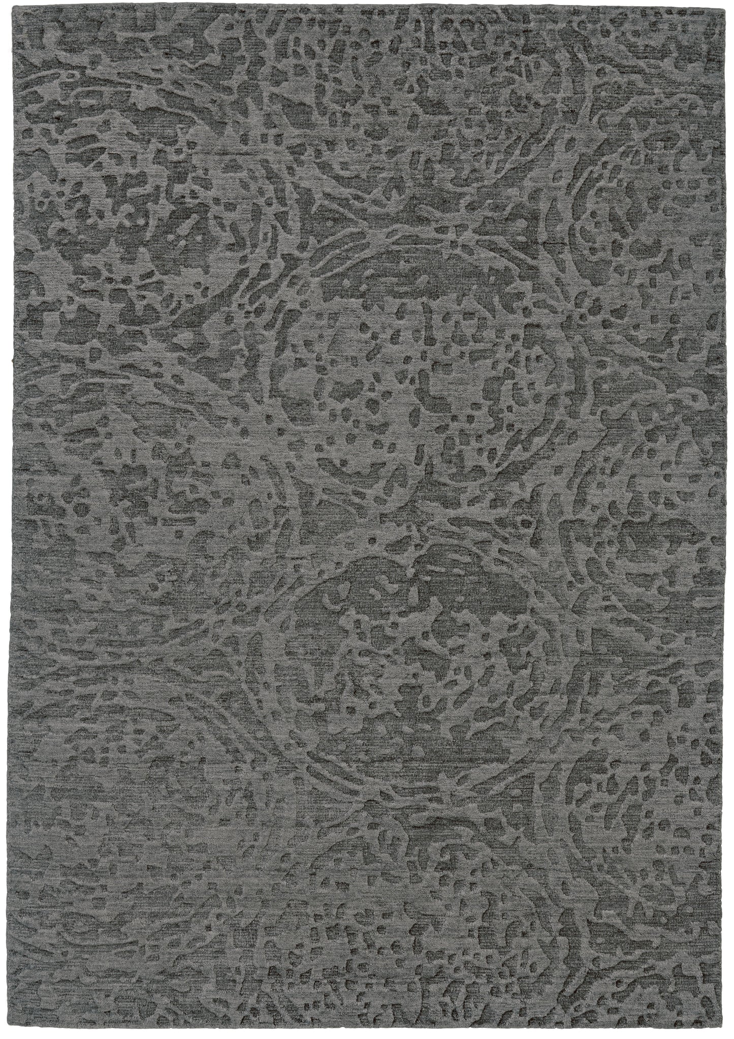 Leilani Modern/Industrial/Luxury & Glam Abstract/Solid Gray - Feizy Rug