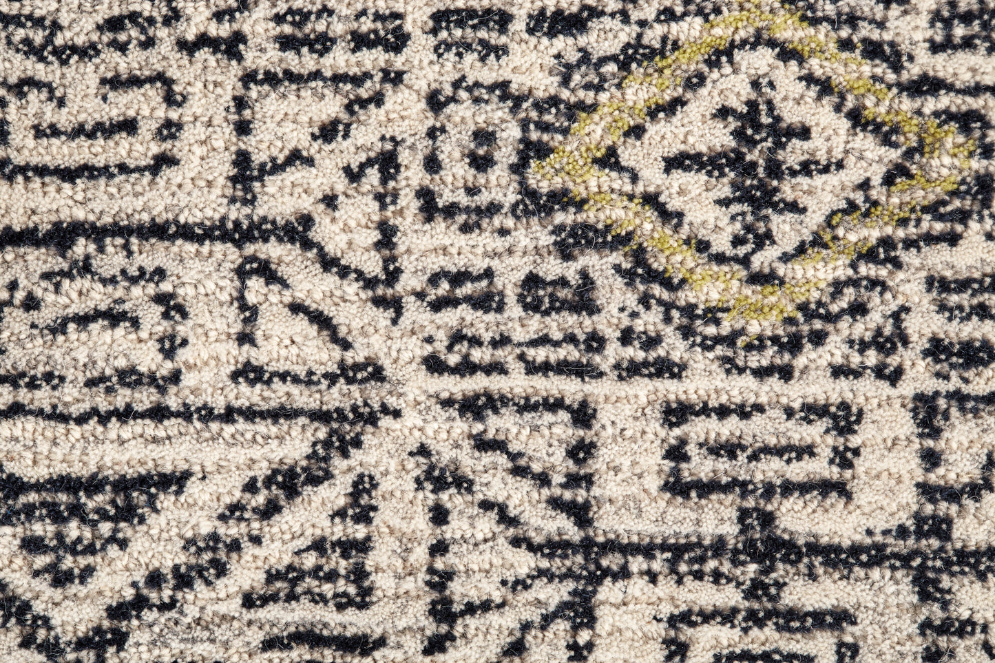 Arazad Transitional/Global Moroccan/Southwestern/Geometric Gray/Ivory/Black - Feizy Rug