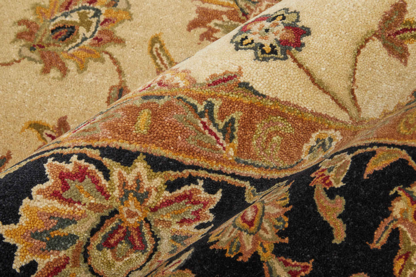 Wagner Traditional/Classic/Vintage Oriental/Persian/Bordered Tan/Brown/Black - Feizy Rug