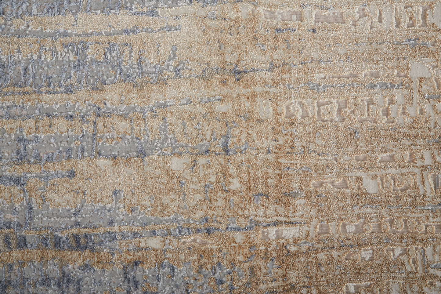 Laina Transitional/Industrial Tan/Brown/Blue Accent Rug