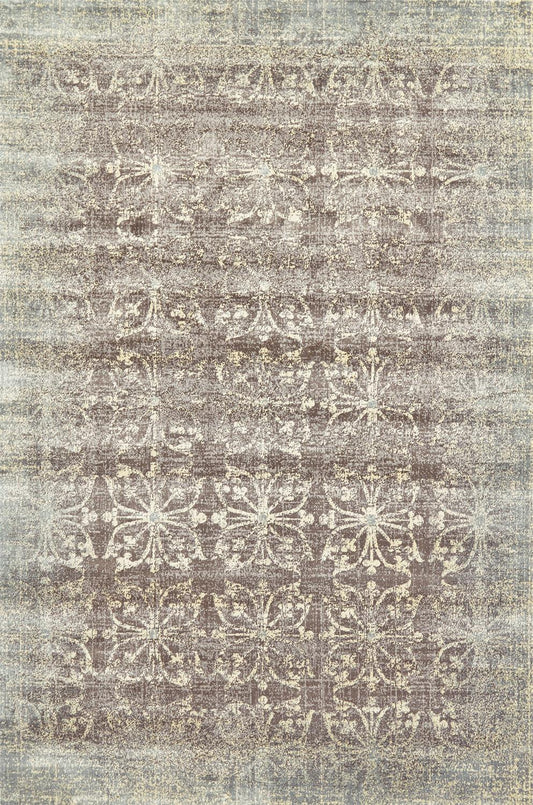 Fiona Transitional/Bohemian & Eclectic/Global Geometric/Abstract Brown/Ivory/Gray - Feizy Rug