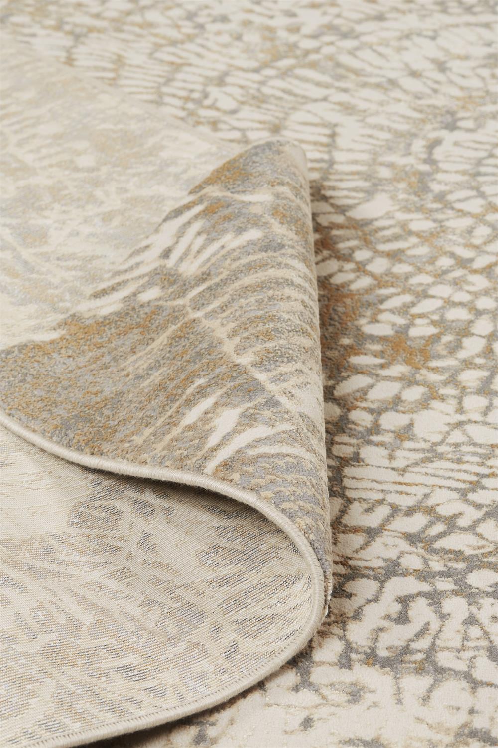 Parker Transitional/Casual Abstract Ivory/Tan/Gray - Feizy Rug