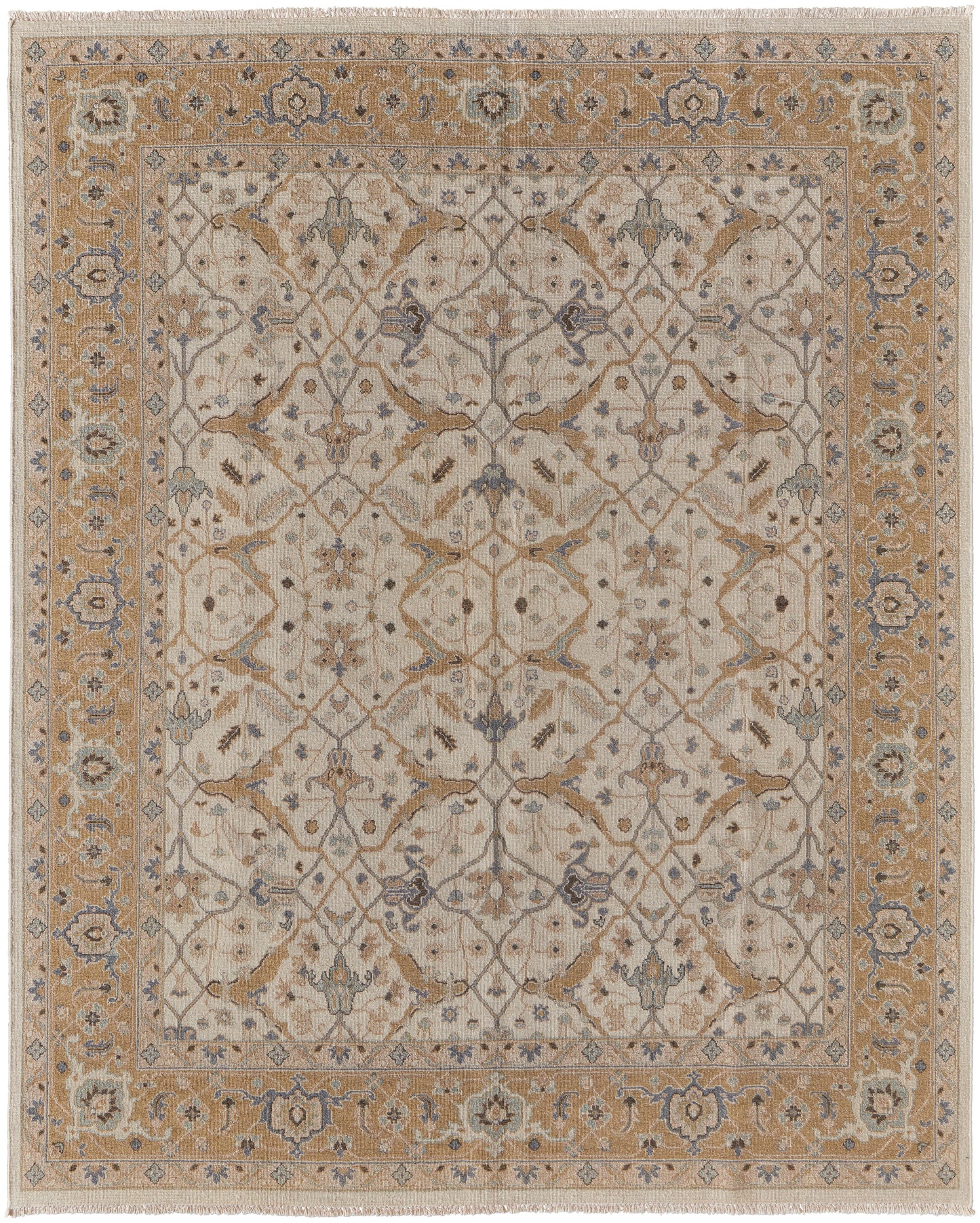 Corbitt Traditional/Classic Ivory/Gold Area Rug