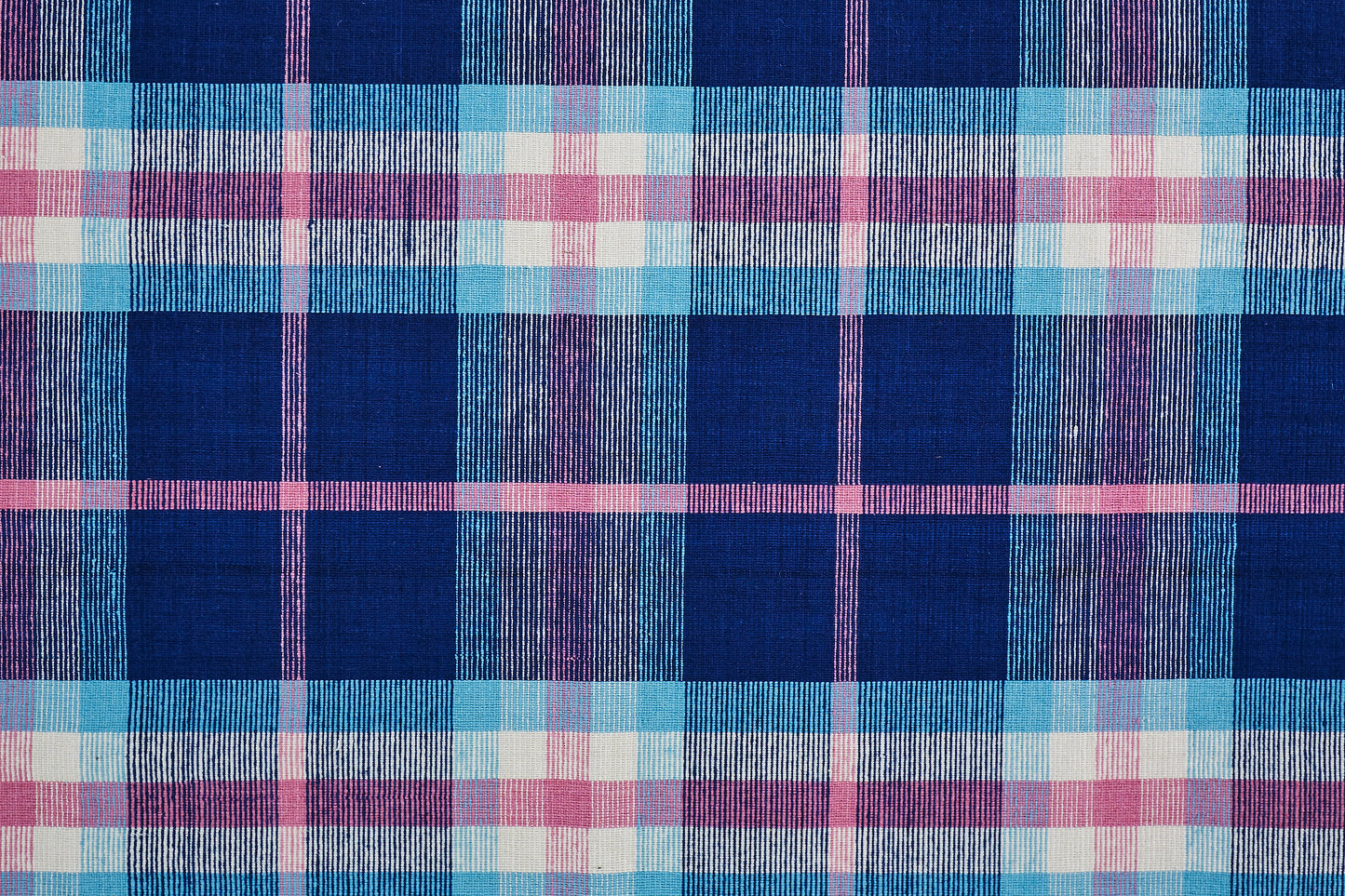 Crosby Transitional/Rustic Plaid Blue/Pink/White - Feizy Rug