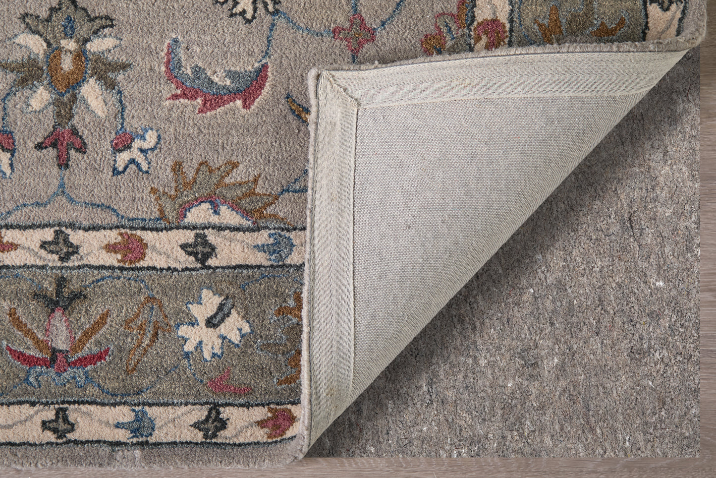 Rylan Transitional/Vintage/Casual Ivory/Taupe/Blue Area Rug