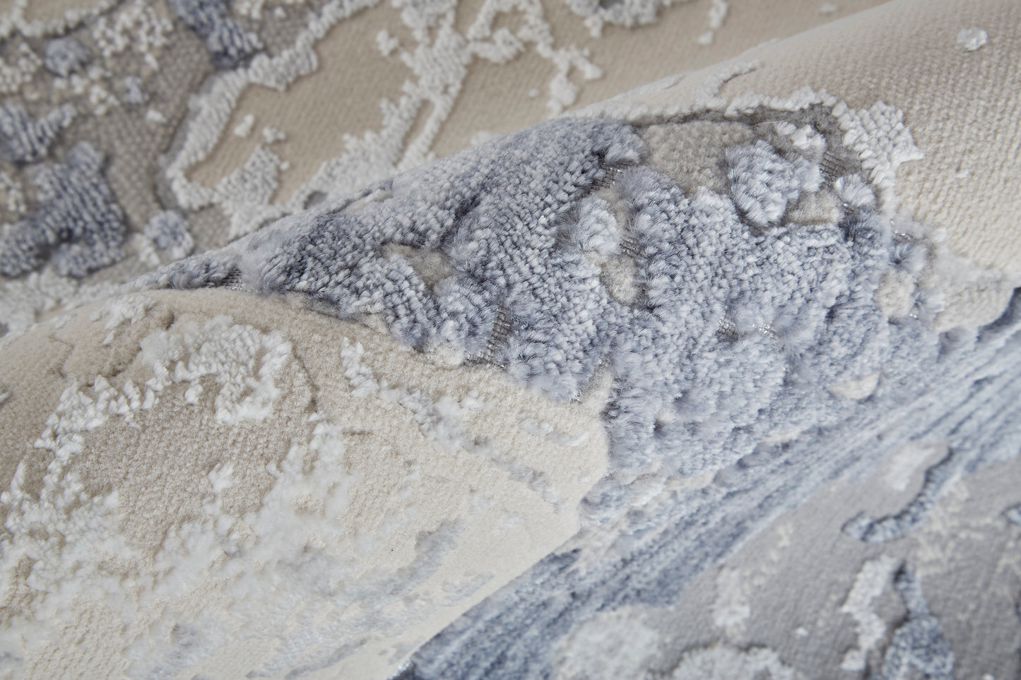 Laina Transitional/Casual Ivory/Blue Runner