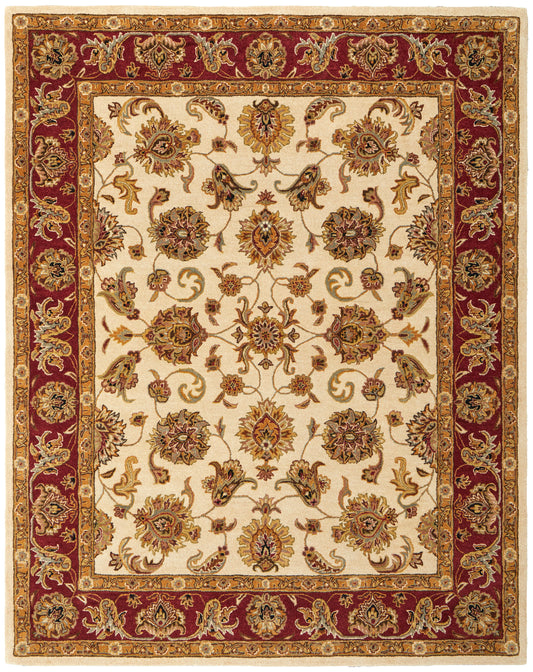 Wagner Traditional/Classic/Vintage Oriental/Persian/Bordered Tan/Gold/Red - Feizy Rug