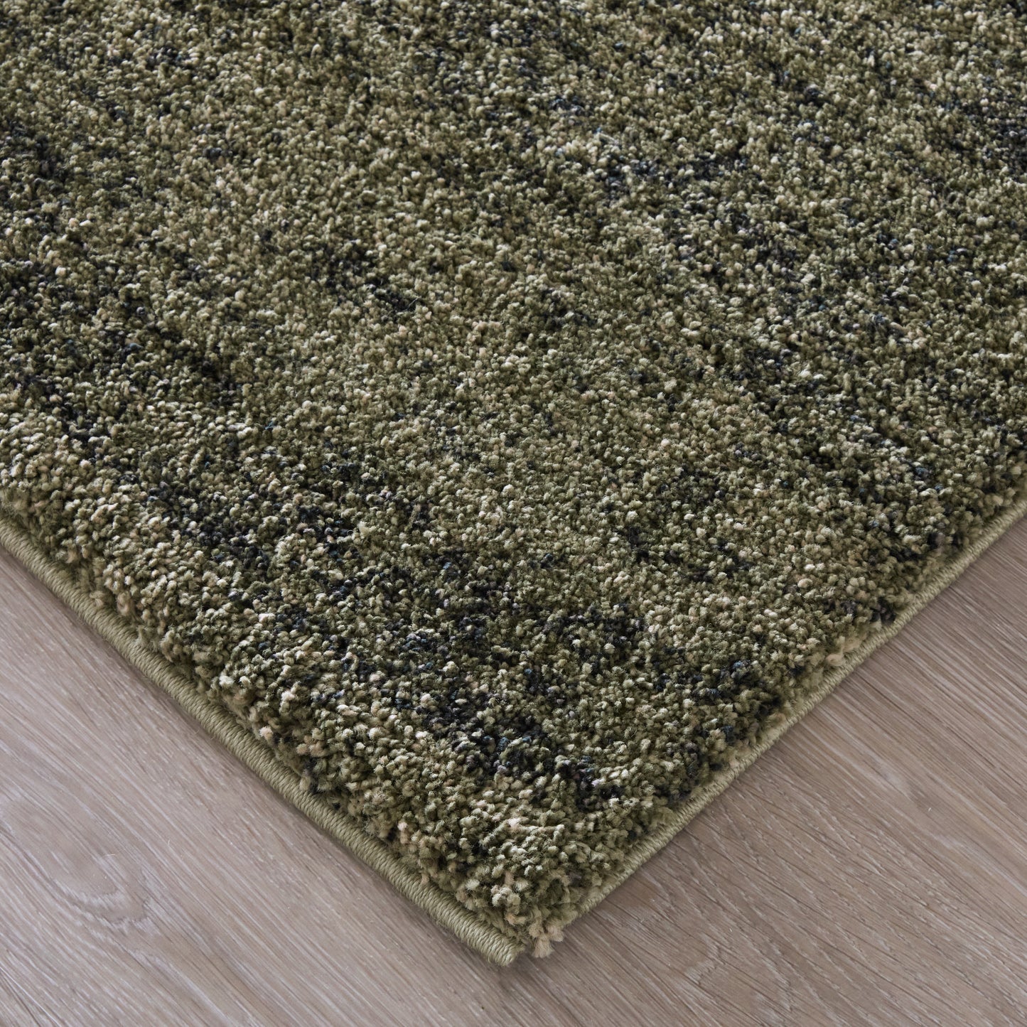 Jameson Modern/Bohemian & Eclectic Distressed/Abstract Green/Black/Tan - Feizy Rug