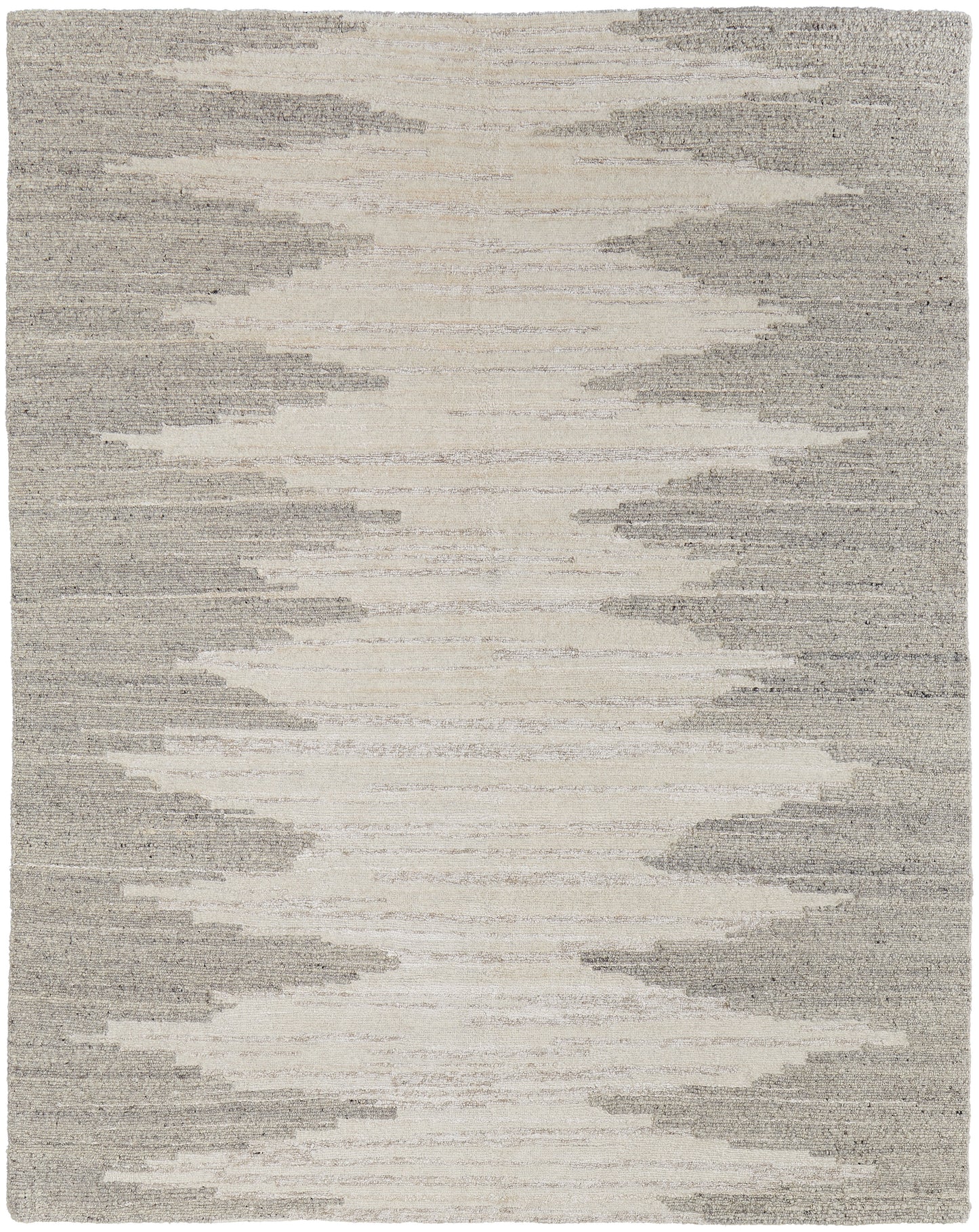 Navaro Modern/Casual/Industrial Gradient & Ombre/Abstract Ivory/Tan - Feizy Rug