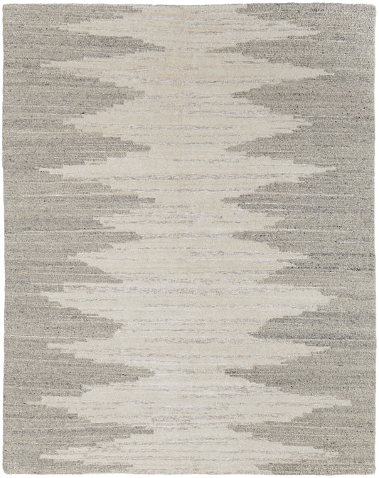 Navaro Modern/Casual/Industrial Ivory/Tan Accent Rug