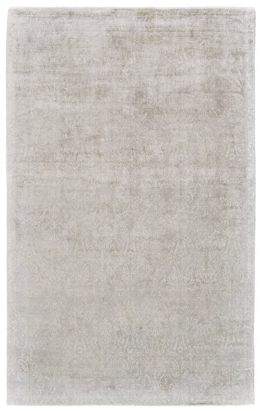 Nadia Transitional/Casual Solid Ivory/Gray/Tan - Feizy Rug