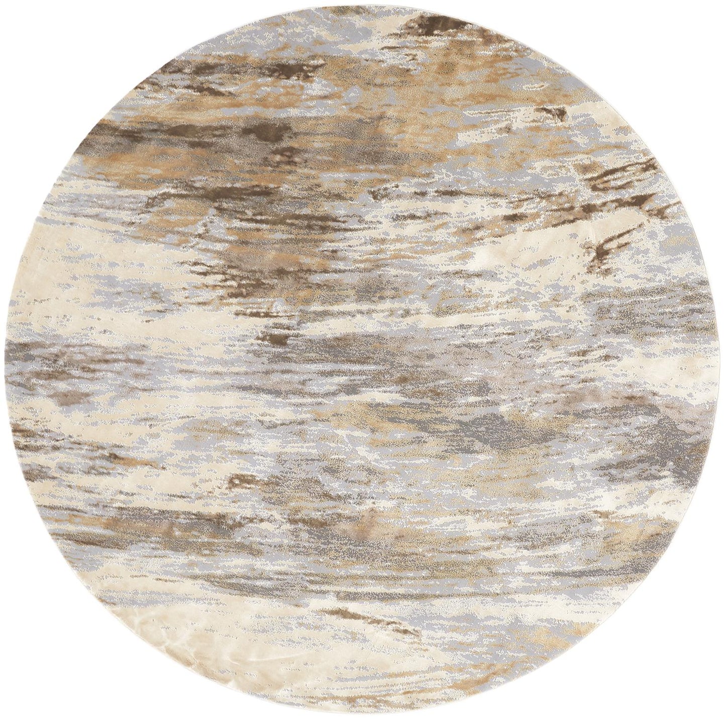 Parker Transitional/Casual Abstract Ivory/Tan/Brown - Feizy Rug