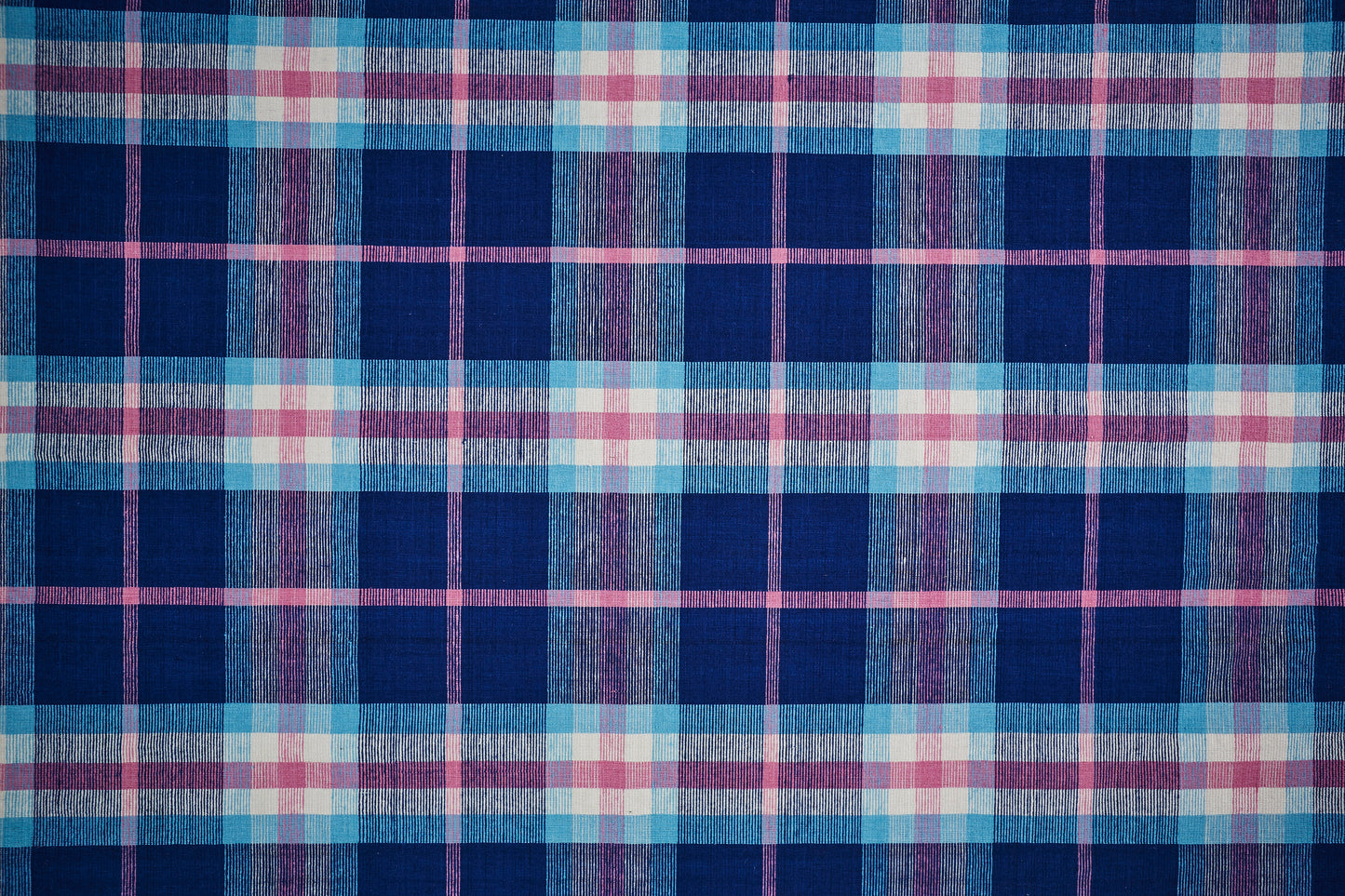 Crosby Transitional/Rustic Plaid Blue/Pink/White - Feizy Rug