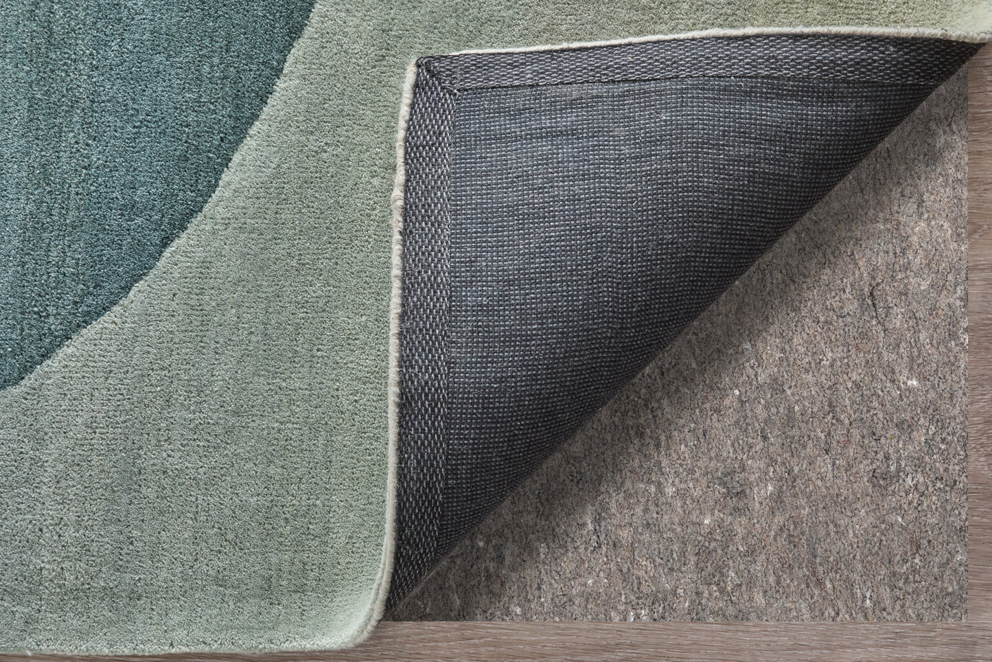 Katya Modern/Mid-Century Modern/Casual Geometric/Gradient & Ombre Green/Gray - Feizy Rug