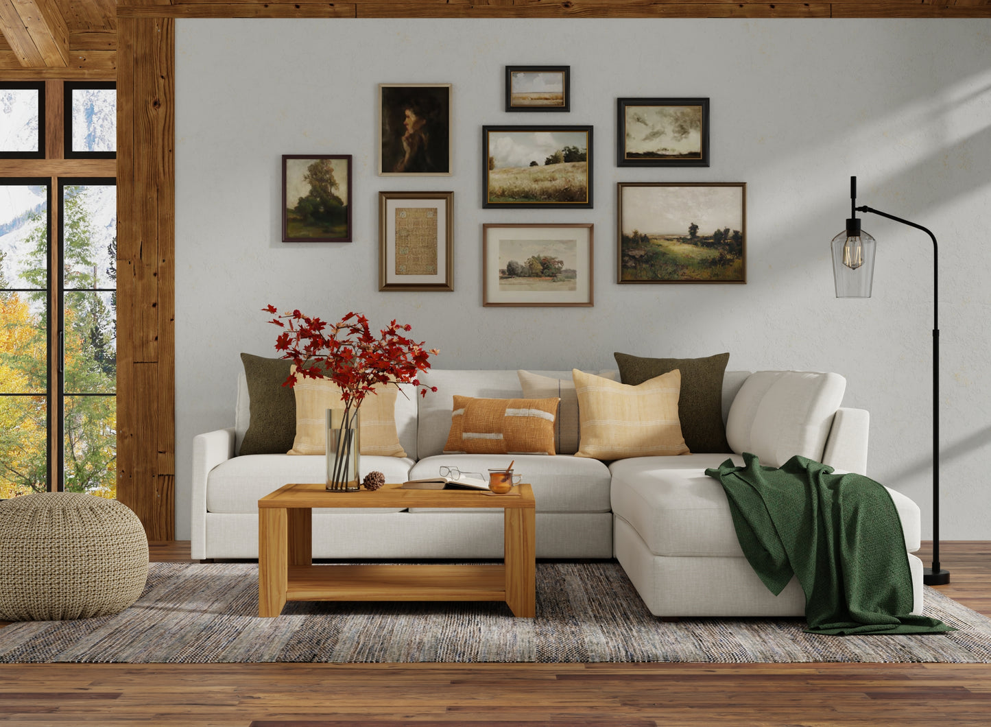 Janson Transitional/Casual/Farmhouse Gray Area Rug