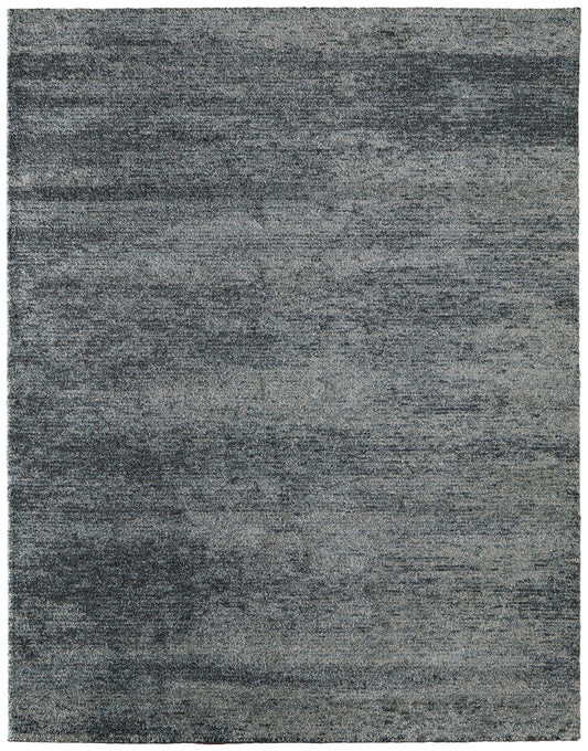 Jameson Modern/Bohemian & Eclectic Distressed/Abstract Gray/Black/Blue - Feizy Rug