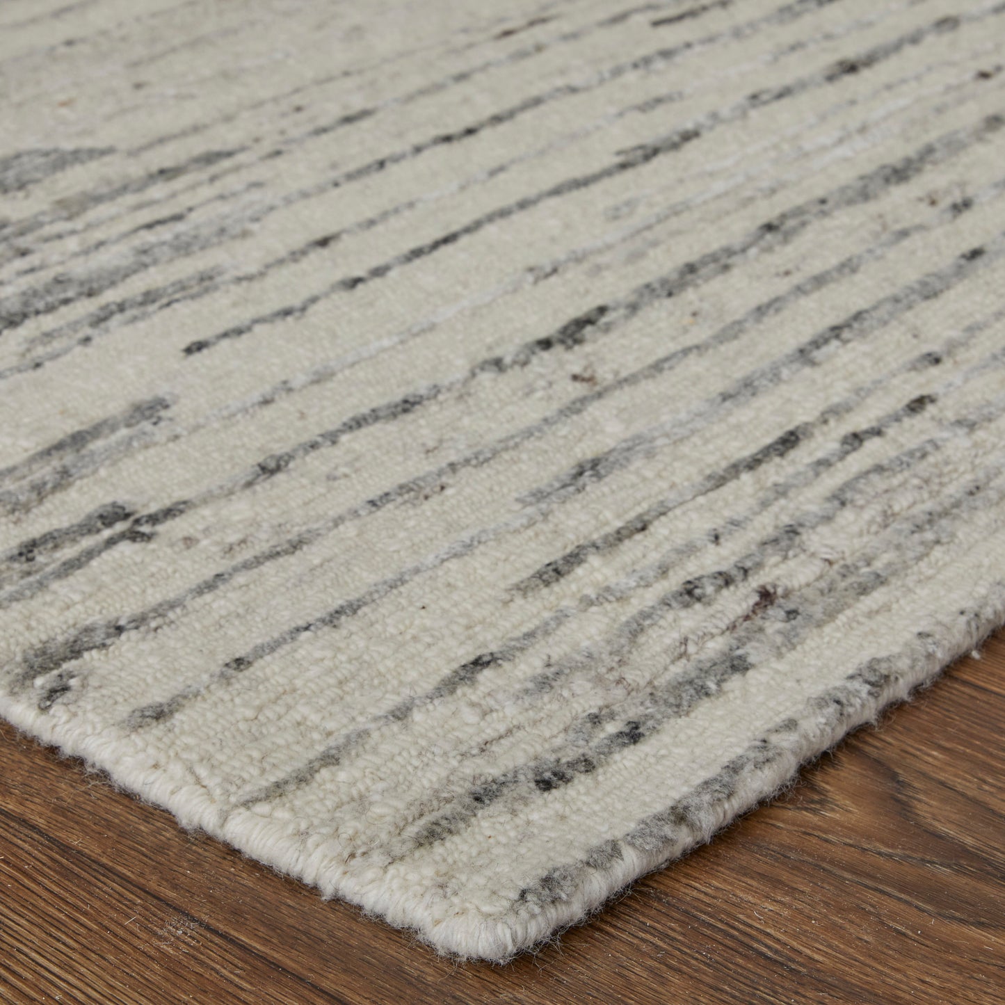 Brighton Modern/Casual/Global Ivory/Gray Area Rug