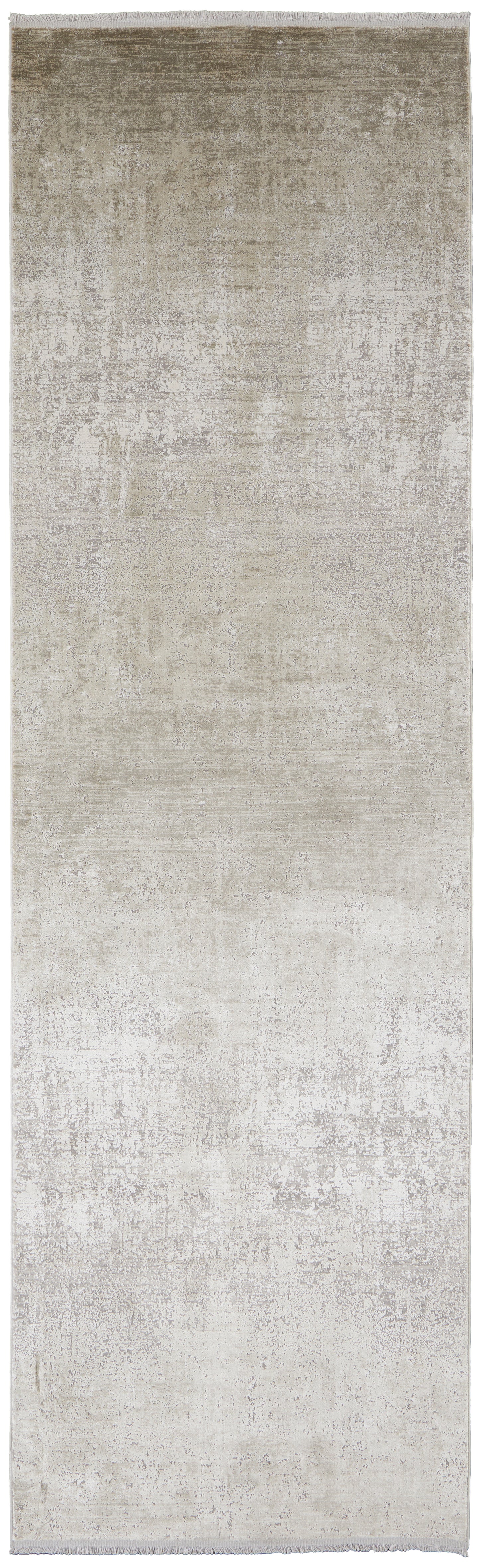 Cadiz Modern/Casual Tan/Ivory/Gray Runner  Feizy Rugs Small Parcel,Feizy Rugs,Cadiz,Tan/Ivory/Gray,3'1" x 10',Runner,Viscose/Acrylic,Modern/Casual,Turkey