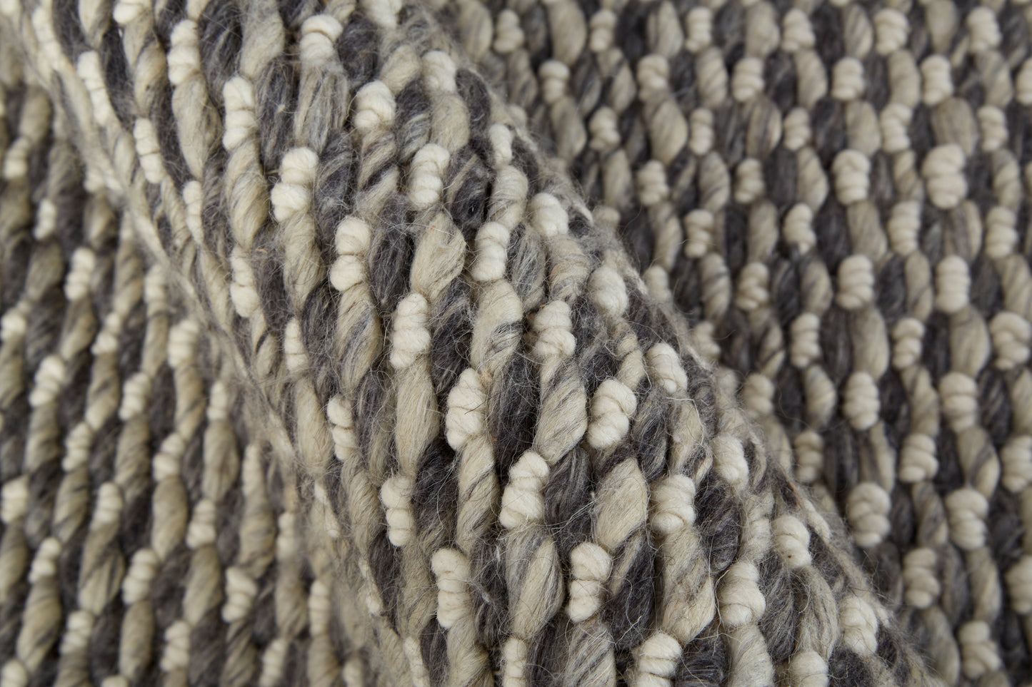 Berkeley Transitional/Scandinavian Solid Gray/Ivory - Feizy Rug