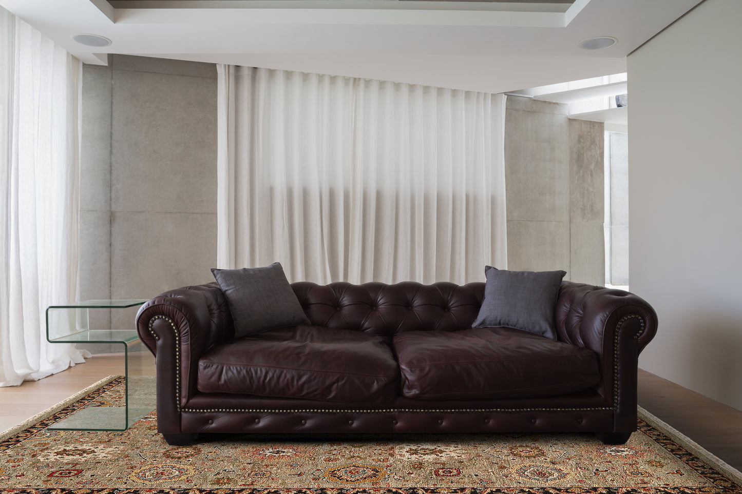 Amherst Traditional/Classic Persian Taupe/Gold/Red - Feizy Rug