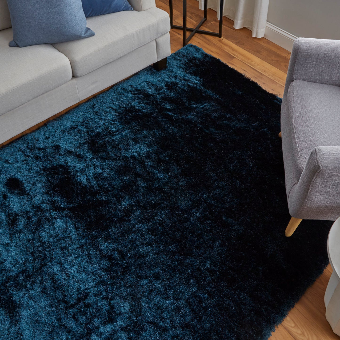 Indochine Modern/Luxury & Glam/Casual Solid Green/Blue - Feizy Rug