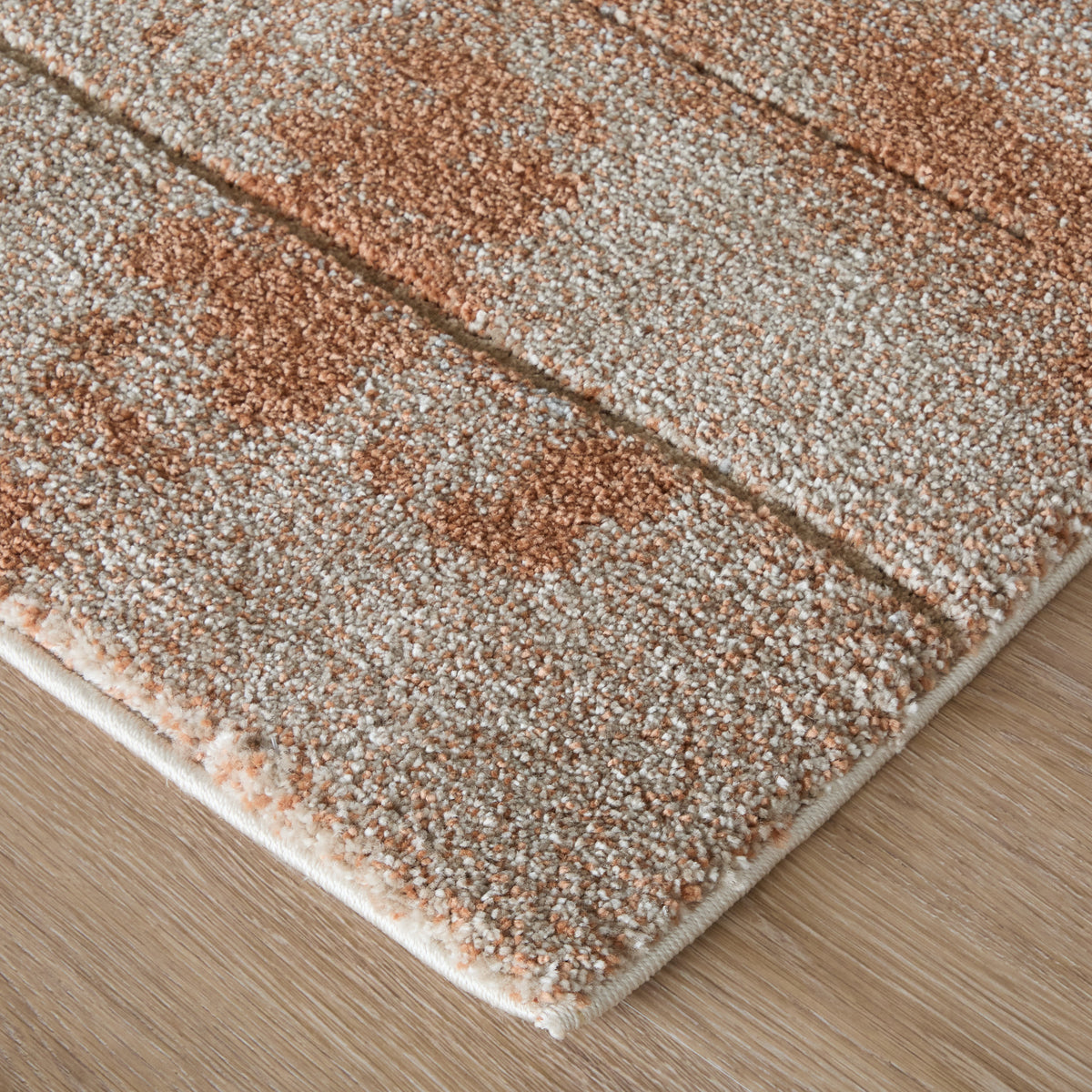 Gilmore Modern/Industrial Abstract Ivory/Orange/Gray - Feizy Rug