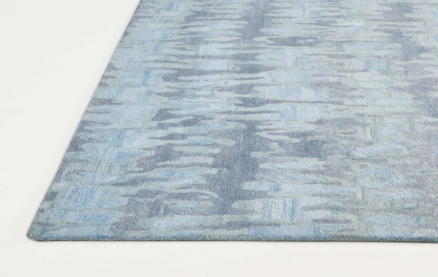 Dryden Transitional/Industrial/Luxury & Glam Abstract/Watercolor Blue/Green/Gray - Feizy Rug