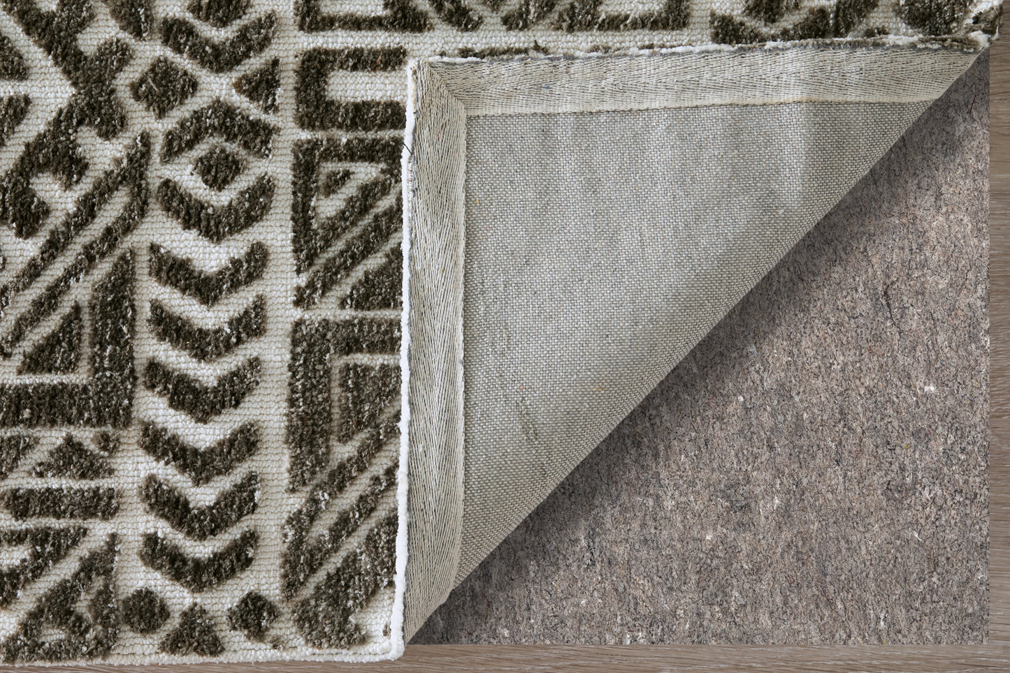 Colton Modern/Cabin & Lodge/Global Southwestern/Geometric Brown/Taupe/Ivory - Feizy Rug