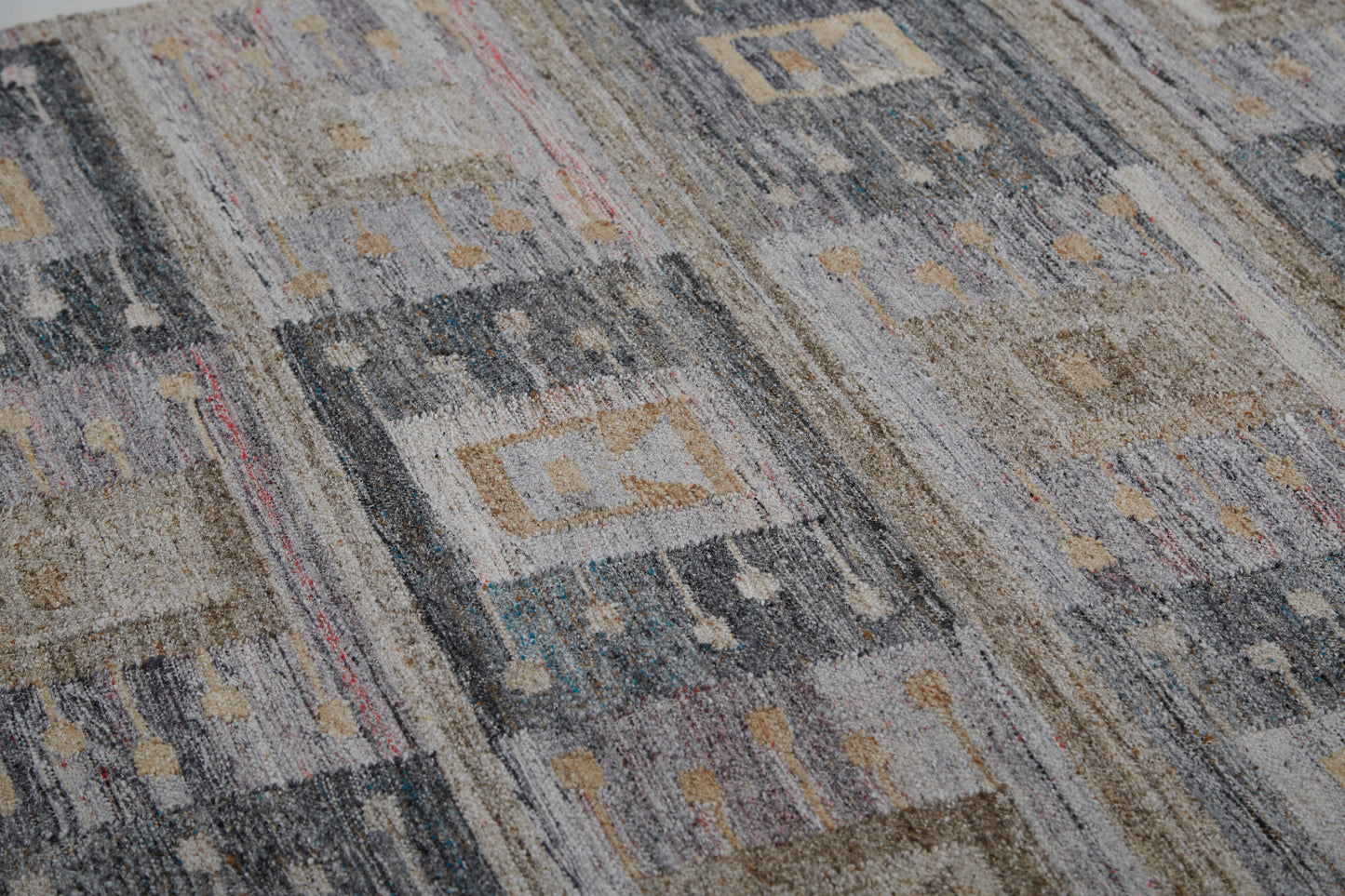 Beckett Transitional/Moroccan/Global Moroccan/Color Block/Patchwork Gray/Taupe/Tan - Feizy Rug
