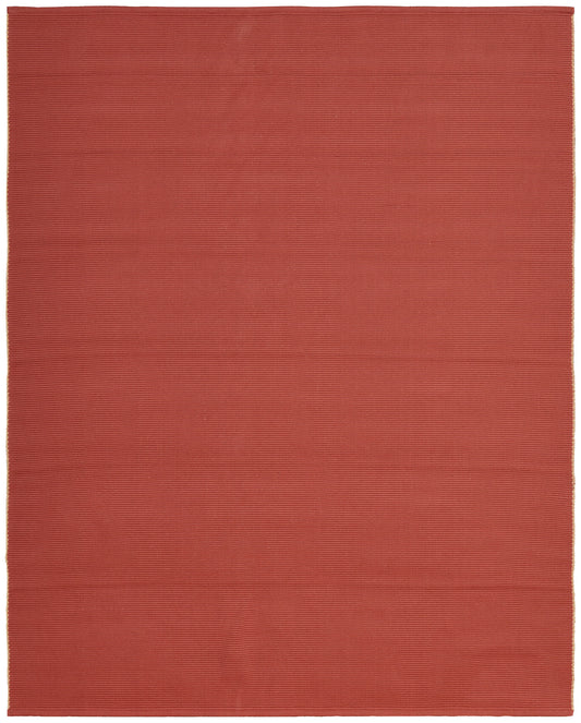 Theo Modern/Casual Solid Red/Tan - Feizy Rug